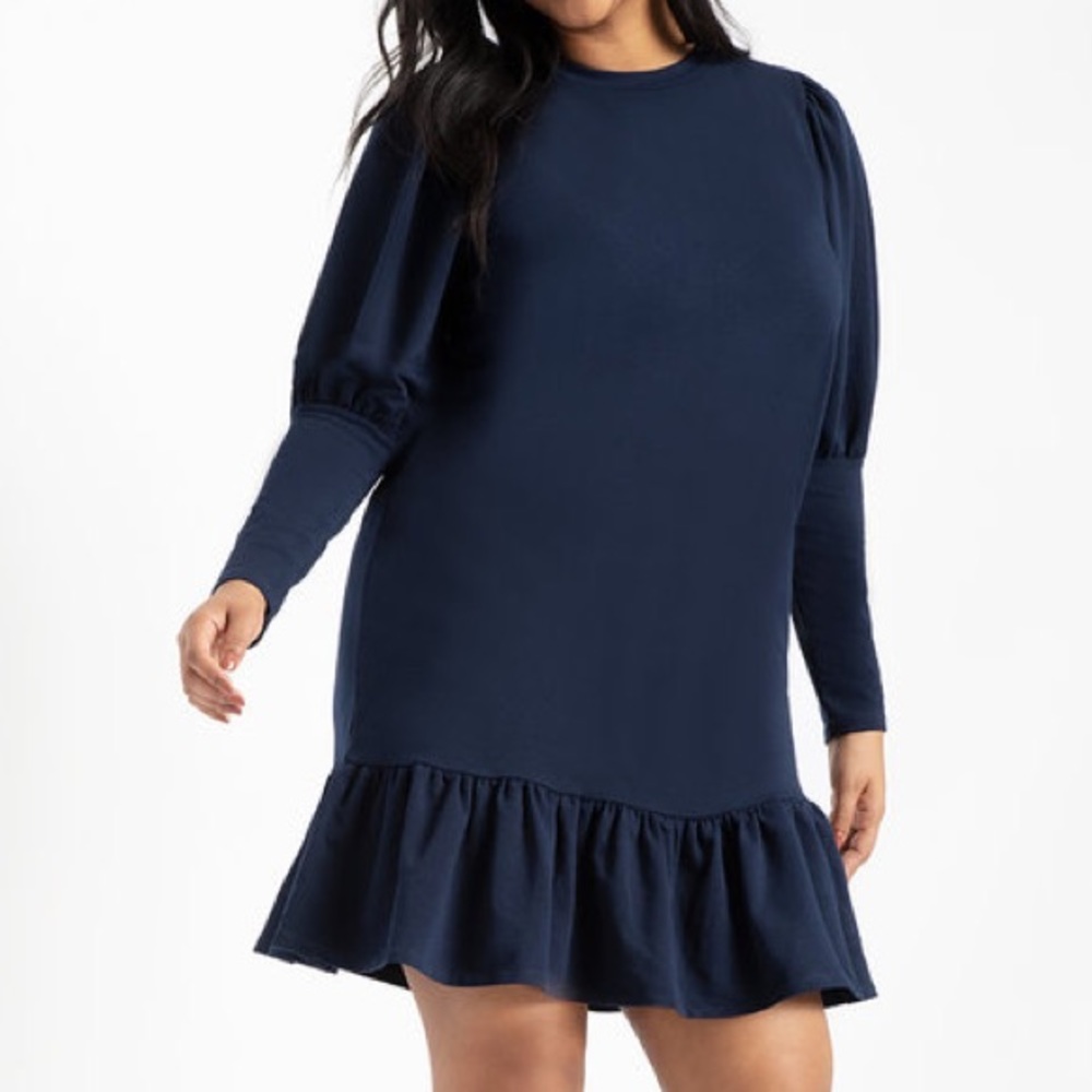 Navy blue dress in size 16.